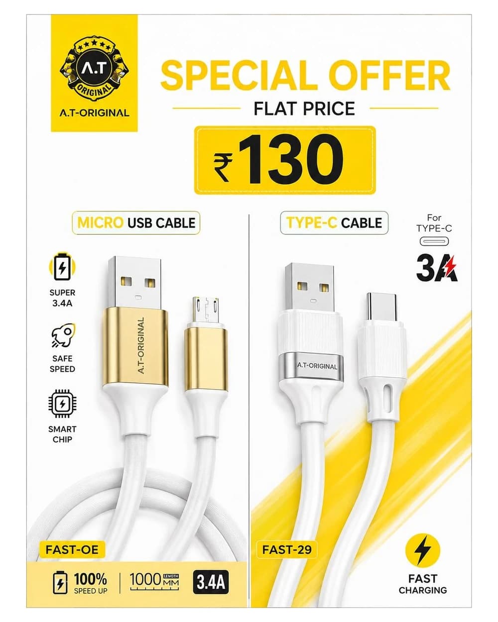 FAST 29 Micro & Type-C — MICRO & TYPE-C CABLE
