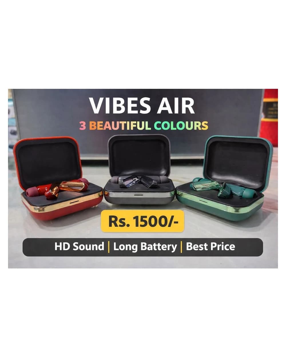 Vibes Air — WIRELESS EARBUDS