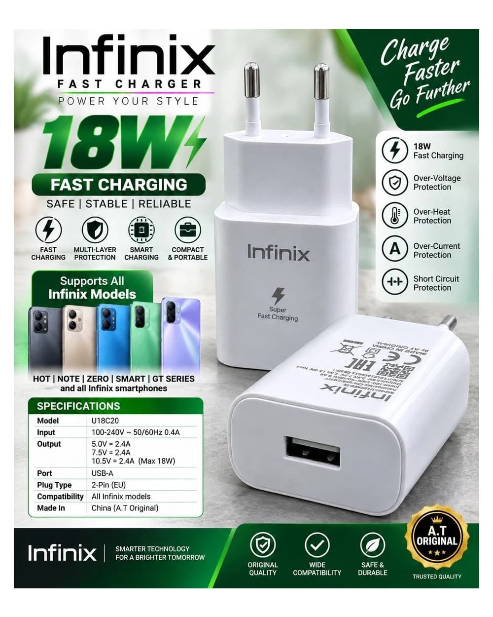 Infinix 18W — INFINIX 18W FAST CHARGER